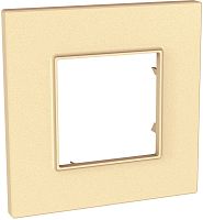 Рамка горизонтальная Schneider Electric Unica Quadro 1-м. карамель картинка